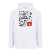 White can't talk right now doing paramedic stuff Heavyweight Hoodie - MaliasSmallBusiness