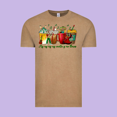 Ay Ay  Ay Ay Canta Y No Llores Coffee Cups Vintage Tee Designed By Texasbilliewilder