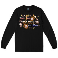 Black that's my grandson out there baseball Long Sleeve Tee - JahusDesignShop