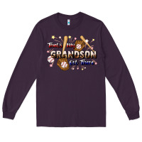 Plum that's my grandson out there baseball Long Sleeve Tee - JahusDesignShop