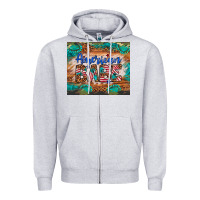 Heather Grey american babe Zipper Hoodie - Artiststas
