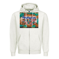 Oatmeal Heather american babe Zipper Hoodie - Artiststas