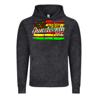 Vintage Black juneteenth 1865 with crown flag Vintage Hoodie - texasbilliewilder