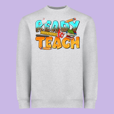 Ready To Teach Heavyweight Sweatshirt Designed By Texasbilliewilder