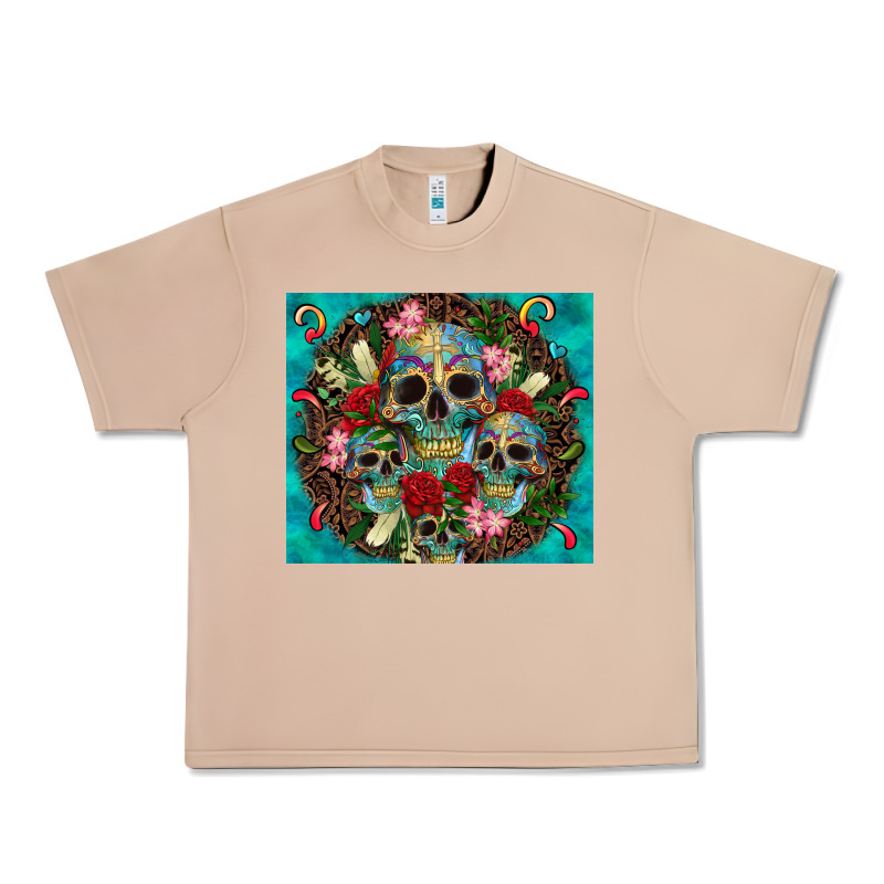 Sugar Skulls Tumbler 3 Urban Heavy Tee by CTS Tumbler Store | Teevron