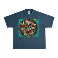 Midnight Navy sugar skulls tumbler 3 Urban Heavy Tee - CTS Tumbler Store