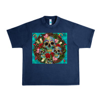 Navy sugar skulls tumbler 3 Urban Heavy Tee - CTS Tumbler Store