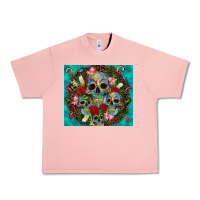 Salmon sugar skulls tumbler 3 Urban Heavy Tee - CTS Tumbler Store