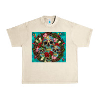 Sandshell sugar skulls tumbler 3 Urban Heavy Tee - CTS Tumbler Store