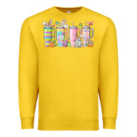 Lemon retro groovy easter Premium Sweatshirt - MaliasSmallBusiness