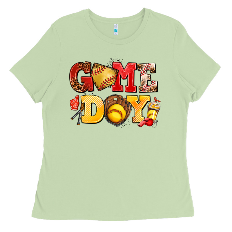 Game Day Softball Ladies Tee by AdoDesignShop | Teevron
