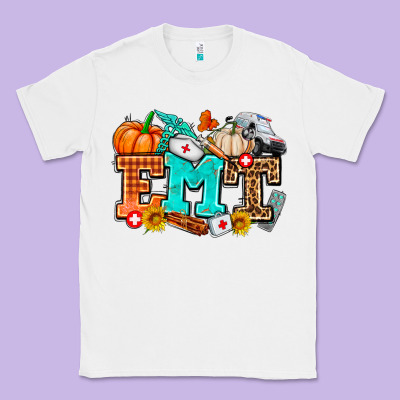 Emt With Fall Classic Tee Designed By Adodesignshop