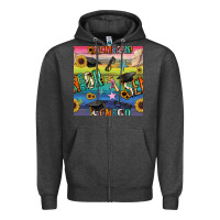 Charcoal Heather graduation seamless pattern Zipper Hoodie - BundleAndBundleShop