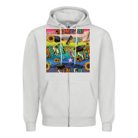 Dove Grey graduation seamless pattern Zipper Hoodie - BundleAndBundleShop