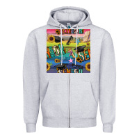 Heather Grey graduation seamless pattern Zipper Hoodie - BundleAndBundleShop