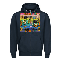 Navy graduation seamless pattern Zipper Hoodie - BundleAndBundleShop