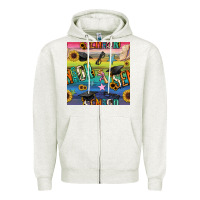 Oatmeal Heather graduation seamless pattern Zipper Hoodie - BundleAndBundleShop