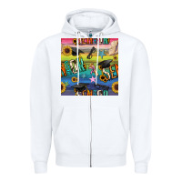 White graduation seamless pattern Zipper Hoodie - BundleAndBundleShop