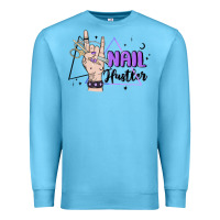 Ocean Blue nail hustler Premium Sweatshirt - MaliasSmallBusiness