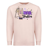 Pale Pink nail hustler Premium Sweatshirt - MaliasSmallBusiness