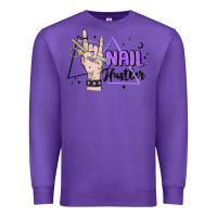 Purple nail hustler Premium Sweatshirt - MaliasSmallBusiness