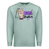 Seafoam nail hustler Premium Sweatshirt - MaliasSmallBusiness