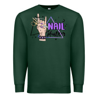 Sports Green nail hustler Premium Sweatshirt - MaliasSmallBusiness