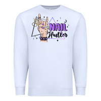 White nail hustler Premium Sweatshirt - MaliasSmallBusiness