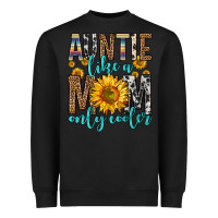 Black auntie like a mom only cooler Heavyweight Sweatshirt - Zillion Design Studio