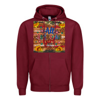 Burgundy all american girl Zipper Hoodie - Artiststas