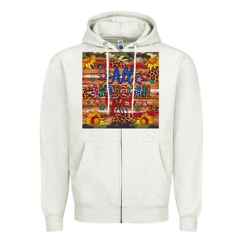 All American Girl Zipper Hoodie by Artiststas | Teevron