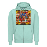 Seafoam all american girl Zipper Hoodie - Artiststas