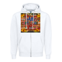 White all american girl Zipper Hoodie - Artiststas