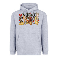 Heather Grey softball sister Heavyweight Hoodie - MaliasSmallBusiness