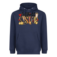 Navy softball sister Heavyweight Hoodie - MaliasSmallBusiness