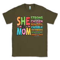 Army Green she is mom Classic Tee - JahusDesignShop