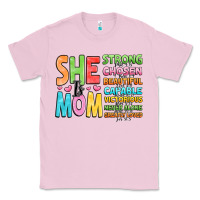 Bubblegum Pink she is mom Classic Tee - JahusDesignShop