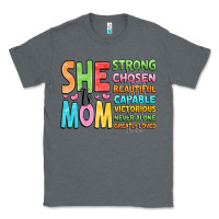 Charcoal Heather she is mom Classic Tee - JahusDesignShop
