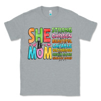 Heather Grey she is mom Classic Tee - JahusDesignShop