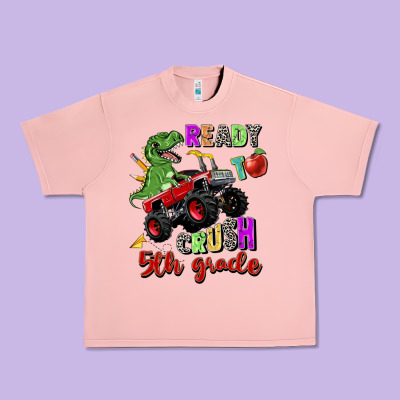 Ready To Crush 5th Grade Urban Heavy Tee Designed By Zillion Design Studio