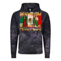 Cloud Black mexico flag our lady of guadalupe san judas sunflower Vintage Hoodie - JahusDesignShop