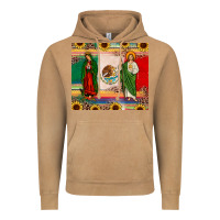Vintage Camel mexico flag our lady of guadalupe san judas sunflower Vintage Hoodie - JahusDesignShop