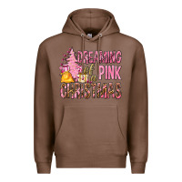 Chestnut Dreaming Of A Pink Christmas Premium Hoodie - BundleAndBundleShop