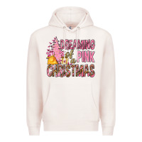 Pale Pink Dreaming Of A Pink Christmas Premium Hoodie - BundleAndBundleShop