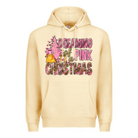 Pina Colada Dreaming Of A Pink Christmas Premium Hoodie - BundleAndBundleShop