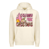 Tofu Dreaming Of A Pink Christmas Premium Hoodie - BundleAndBundleShop