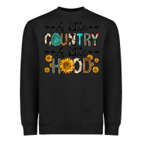Black a little country a little hood Heavyweight Sweatshirt - Zillion Design Studio