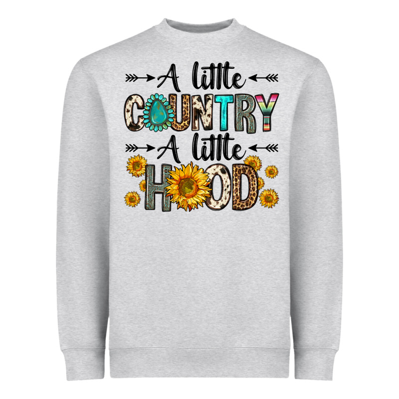 A Little Country A Little Hood Heavyweight Sweatshirt by Zillion Design Studio | Teevron