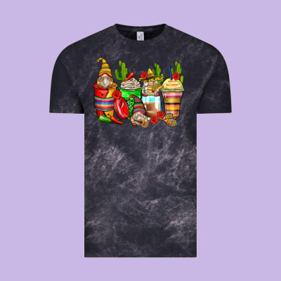 Mexican Gnomes Coffee Cups Vintage Tee Designed By Zillion Design Studio