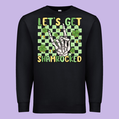 Let's Get Shamrocked Premium Sweatshirt Designed By Maliassmallbusiness
